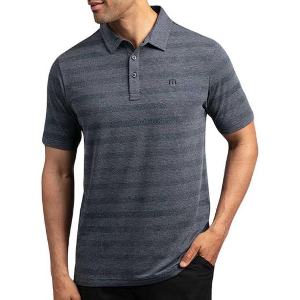 NWT! TravisMathew Men's Heater No logo Vintage Indigo Large